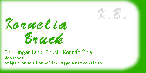 kornelia bruck business card